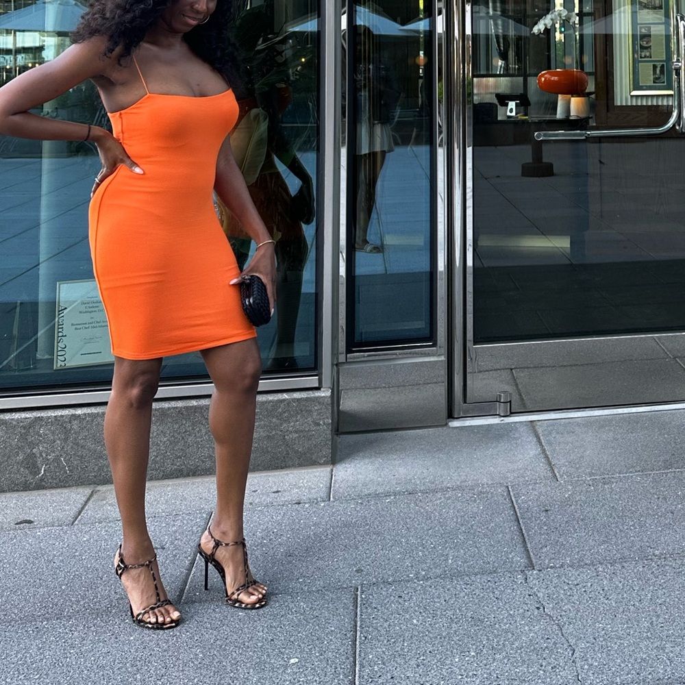 Naked Wardrobe Orange Dress